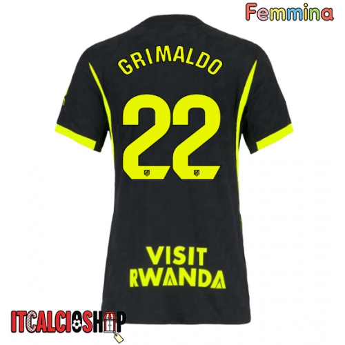 Atletico Madrid Alejandro Grimaldo #22 Seconda Maglia Femmina 2026-27 Manica Corta